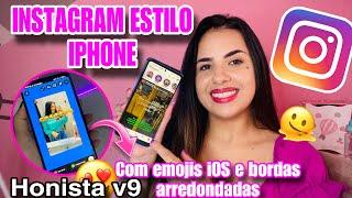 SAIUHONISTA ATUALIZADO 2024 INSTAGRAM ESTILO IPHONE BORDAS CURVADAS + EMOJIS iOS + NOVAS FUNÇÕES