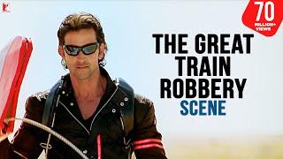 The Great Train Robbery Scene  Dhoom2  Hrithik Roshan  Dhoom Robbery Scene Best Bollywood Scene