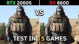 RTX 2060 SUPER vs RX 6600  Test In 15 Latest Games