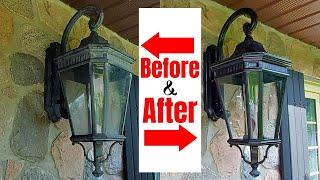 Restore Faded Outdoor Light Fixtures  Transform Your Homes Curb Appeal