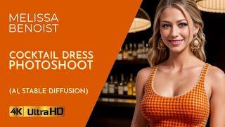 Melissa Benoists Stunning Cocktail Dress Photoshoot Sexy Beauty Using Stable Diffusion AI in 4K
