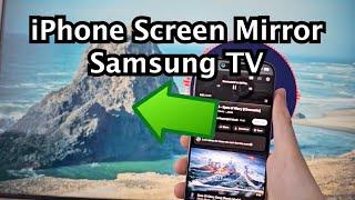 How to Connect iPhone to Samsung Smart TV  Screen Mirror