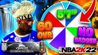 WHEEL OF WORST BUILDS in NBA 2K22... Bad Idea *IMPOSSIBLE* HARDEST BUILD CHALLENGE IN NBA2K22