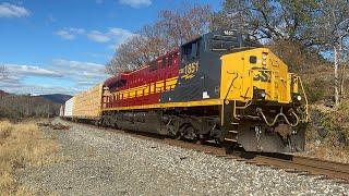 Railfanning at iona island & Fort MontgomeryNY 11224 Part 1 Ft CSX 3194 BNSF & CSX 1851 NC&STL