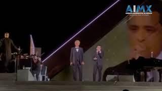 Christian Nodal brilla en el concierto de Andrea Bocelli por sus 30 años de carrera