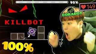 KILLBOT vs DORABOT 100% MY FIRST EXTREME DEMON in 2021...  Geometry Dash