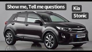 Kia Stonic Show me tell me questions & answers for the UK Driving Test
