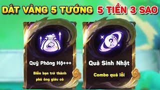 DÁT VÀNG FULL 5 TƯỚNG 5 TIỀN 3 SAO LÀ DỄ VỚI COMBO LÕI GIÀU HỦY DIỆT  QUỸ PHÒNG HỘ + QUÀ SINH NHẬT