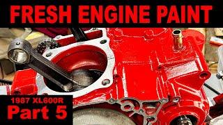 Honda Xl600r Rebuild Part 5 Engine Paint and Clutch Installation