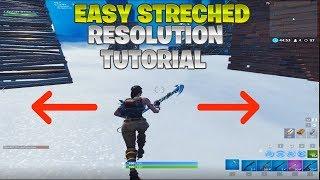 Easy Way to get Streched Resolution on Fortnite Tutorial