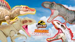 GIANT T-Rex VS I-REX Vs Indoraptor Giganotosaurus  Jurassic Park Jurassic World Dominion & More