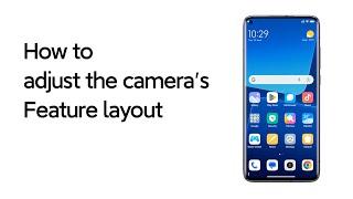 How to adjust the cameras Feature layout