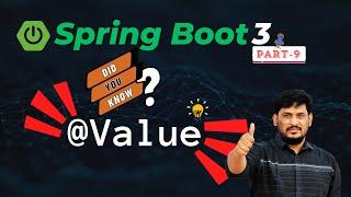  Spring Boot 3 Tutorial ‍ @Value Annotation  Dependency Injection  Part-9