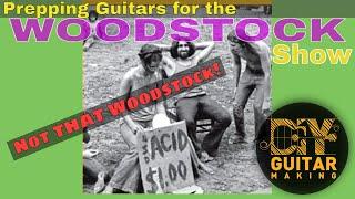 The Race to Finish 2 Parlor Guitars before the Woodstock Show  Part 1