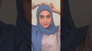 Tutorial Hijab Segiempat ala Inara Rusli #hijab #tutorialhijabsimple #inararusli #shorts