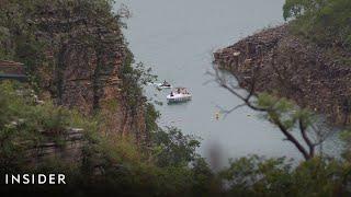 Horrifying Scene As Cliff Collapses On Tourists In Brazil