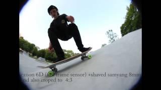 Skateboarding full frame sensor  vs crop sensor same samyang 8mm