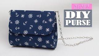 DIY PURSE BAG NO SEW TUTORIAL  Just in 20 Min Cute Woman Bag