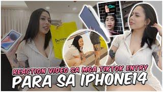 TIKTOK ENTRY REACTION VIDEO  SINO MABIBIGYAN NG IPHONE 14?