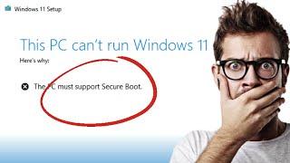 Fix This PC cant run Windows 11 - The PC must support Secure Boot Legacy BIOS Mode to UEFI 2023