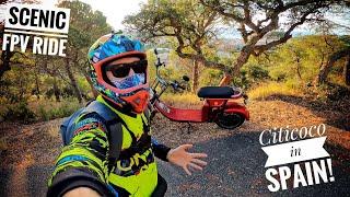 4 000 W CityCoco FPV Ride on Winding Roads  Spain  GranScooter 4K