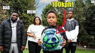 100kph SPEED BALL CHALLENGE vs PARENTS