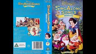 Disneys Sing Along Songs Heigh-Ho 1992 UK VHS