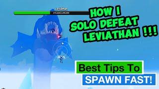 How I SOLO Defeated Leviathan in Blox fruit  Best tips to spawn Leviathan Fast and Easy