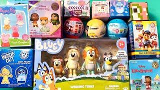 Unboxing Bluey toys peppa pig inside out paw patrol and more