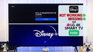 LG Smart TV Disney Plus Not Working? - Fixed Missing Disney Apps