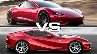 2020 Tesla Roadster vs 2018 Ferrari 812 Superfast