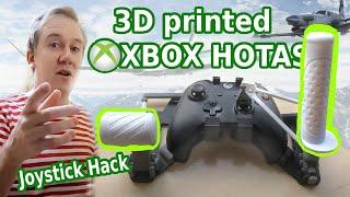 Make your XBOX gamepad into a joystick HOTAS with this 3D printed extension