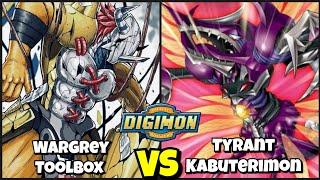 WarGreymon Toolbox VS TyrantKabuterimon Bt16  Digimon TCG