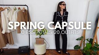 Parisian style Spring Capsule Wardrobe with 10 Timeless Essentials