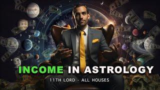 Your Income Sources - 11th Lord in 12 Houses  Lunar Astro