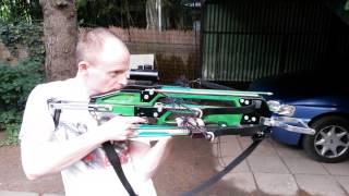 Homemade double crossbow 2x120 lbs