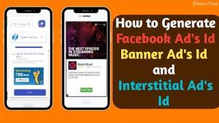 How to Create Facebook Banner ads id and Interstitial id