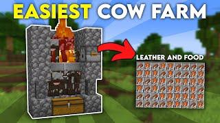 SIMPLE Cow Farm in Minecraft MCPE Java Nintendo Switch PS4 Xbox