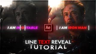 Line text reveal tutorial  Tiktok text effects  After effects