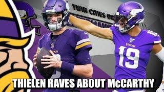 Adam Thielen Raves About Minnesota Vikings Rookie QB JJ McCarthy 