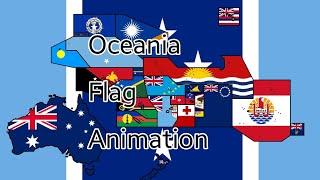 Oceania Flag Animation