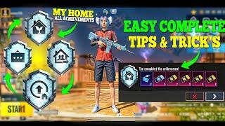 How To Complete My Home Achievements In PUBGM  BGMI TIPS & TRICKS.