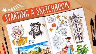 Tips on starting a new SKETCHBOOK  lets draw together