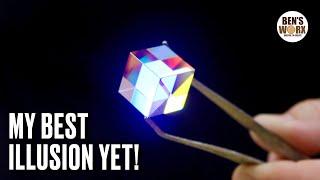 Woodturning a Dichroic Cube into a Sphere