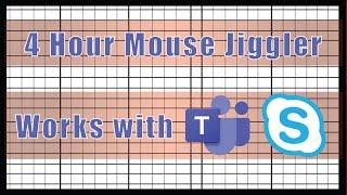 Mouse Jiggler 4 Hours - Keep Computer Awake - Perfect for morning or afternoon shift