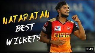 T Natarajan Best Wickets   Best Yorkers   Natarajan Bowling   Yorker King   Natarajan Yorkers