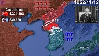 The Korean War using Google Earth Extended