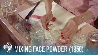 Mixing Face Powder Retro Cosmetics 1958  British Pathé