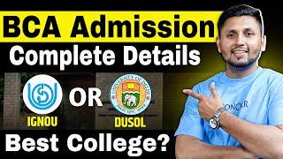 All About BCA  Best Colleges  Jobs  Course Details  BCA Admission Process  Ignou BCA Admission