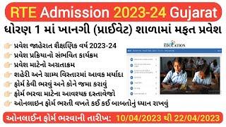 RTE Admission 2023-24 Gujarat  RTE Admission 2023  RTE Admission 2023 Related Complete Information